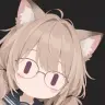 Ebycowのアイコン。猫耳で丸メガネの女の子