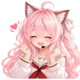 うれしそうに喜ぶはなこ